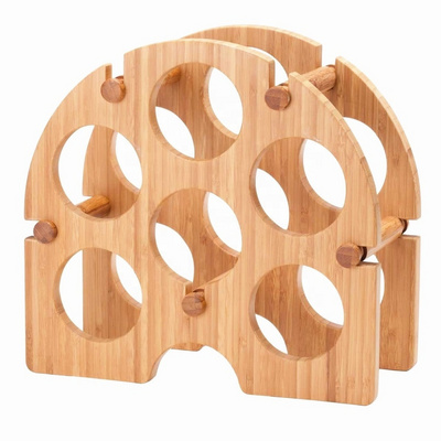 Chinese factory wooden wine holder win rack wood for kitchen wine display and storage rack