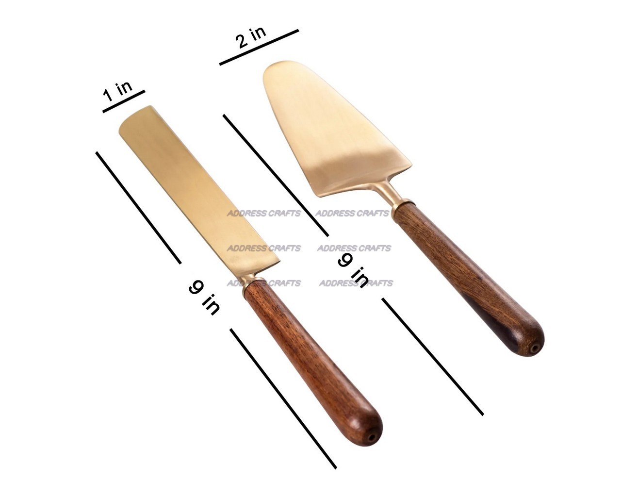 Wholesale Price Stainless Steel Wood Handle Cake Server Decoration Natural Turntable For Parties Weddings Restaurant And Kitchen