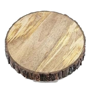 Round Natural Wooden Cutting Board Chopping Block for Cutting and Serving Purpose at Best Wholesale Rate from Indian Exporters