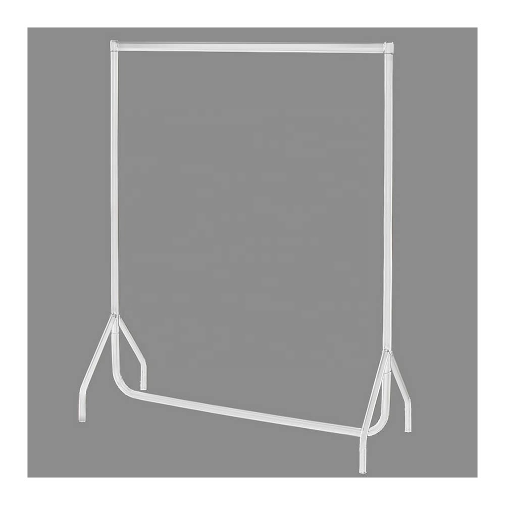 Boutique gold retail clothing display racks