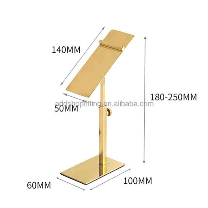 Stainless steel stand gold high heels shoes racks