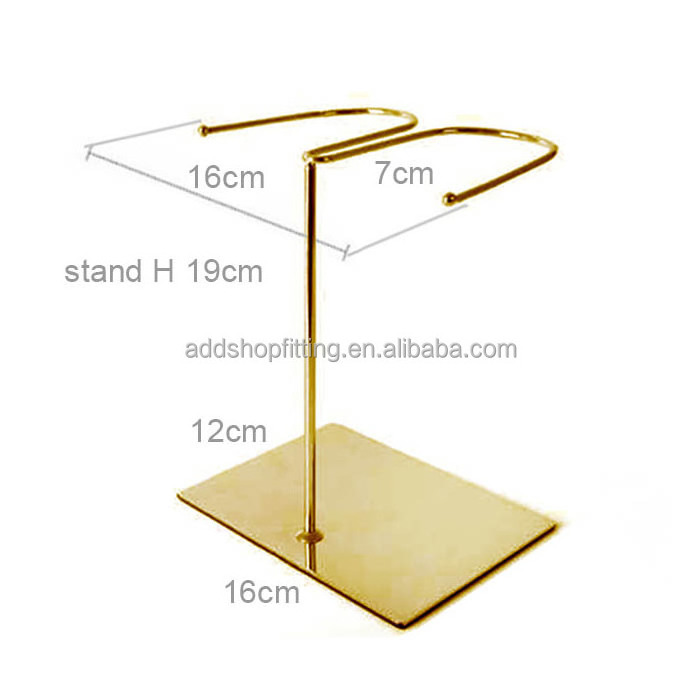 Steel double rack boot holder display stand for shop