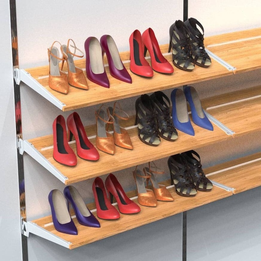 High heel display wall shoes holder for shop