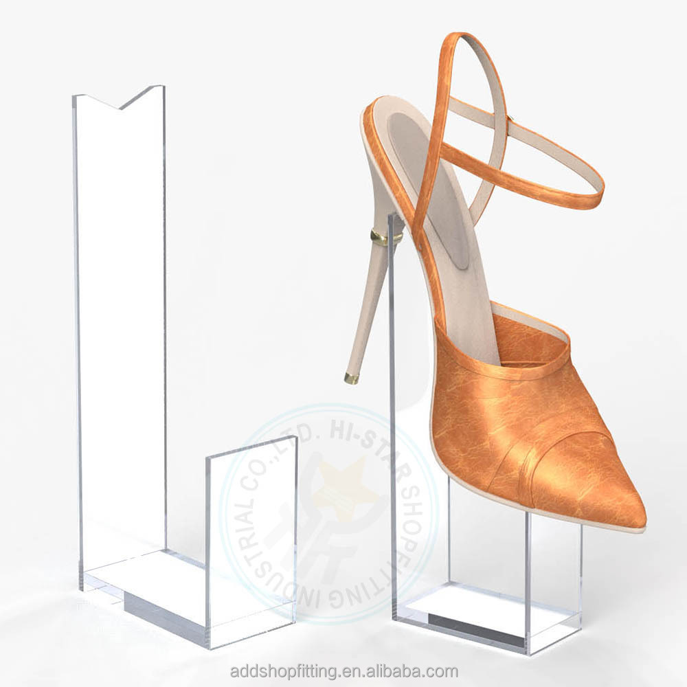 Acrylic display stand high heels shoes for women