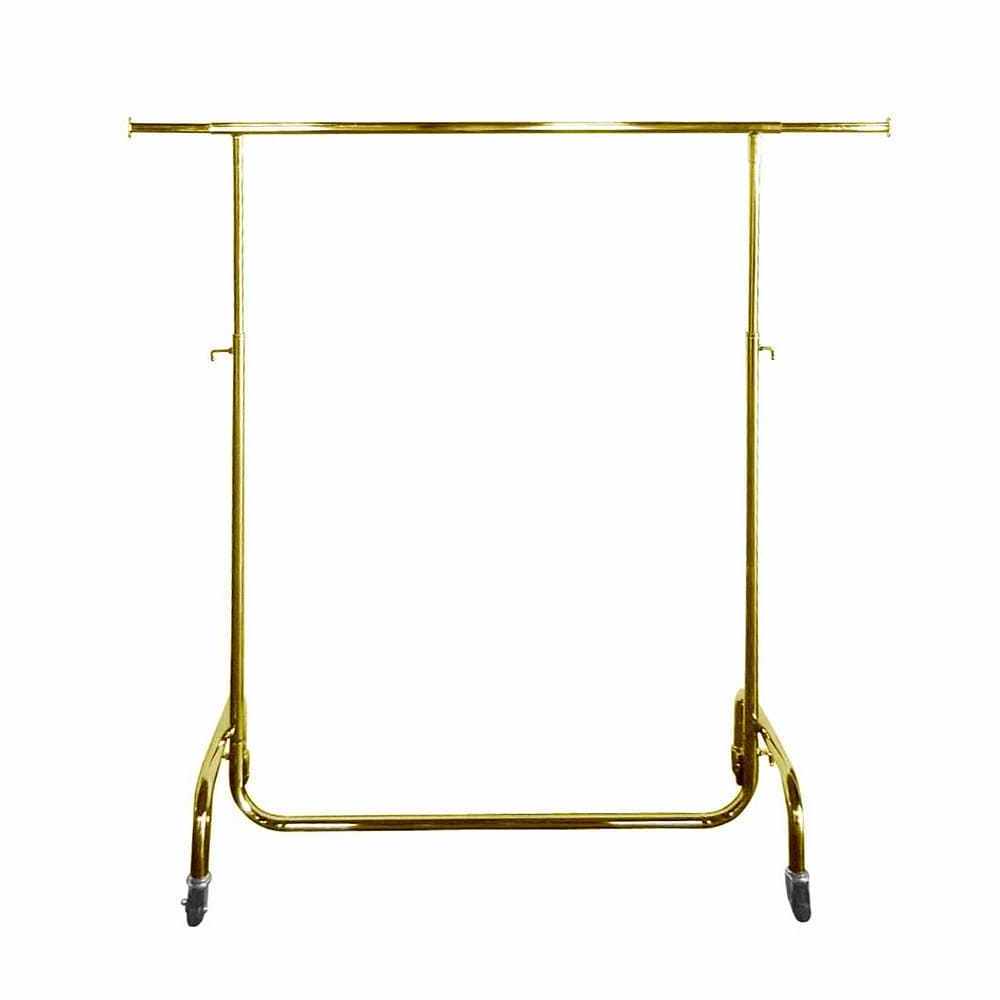 Trade Assurance gold clothing rack in wheel rack