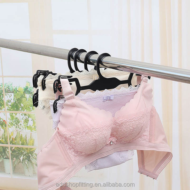 Black POM Plastic Underwear Bra Hanger for Display