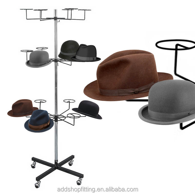 Helmet trucker cap stand display hat racks