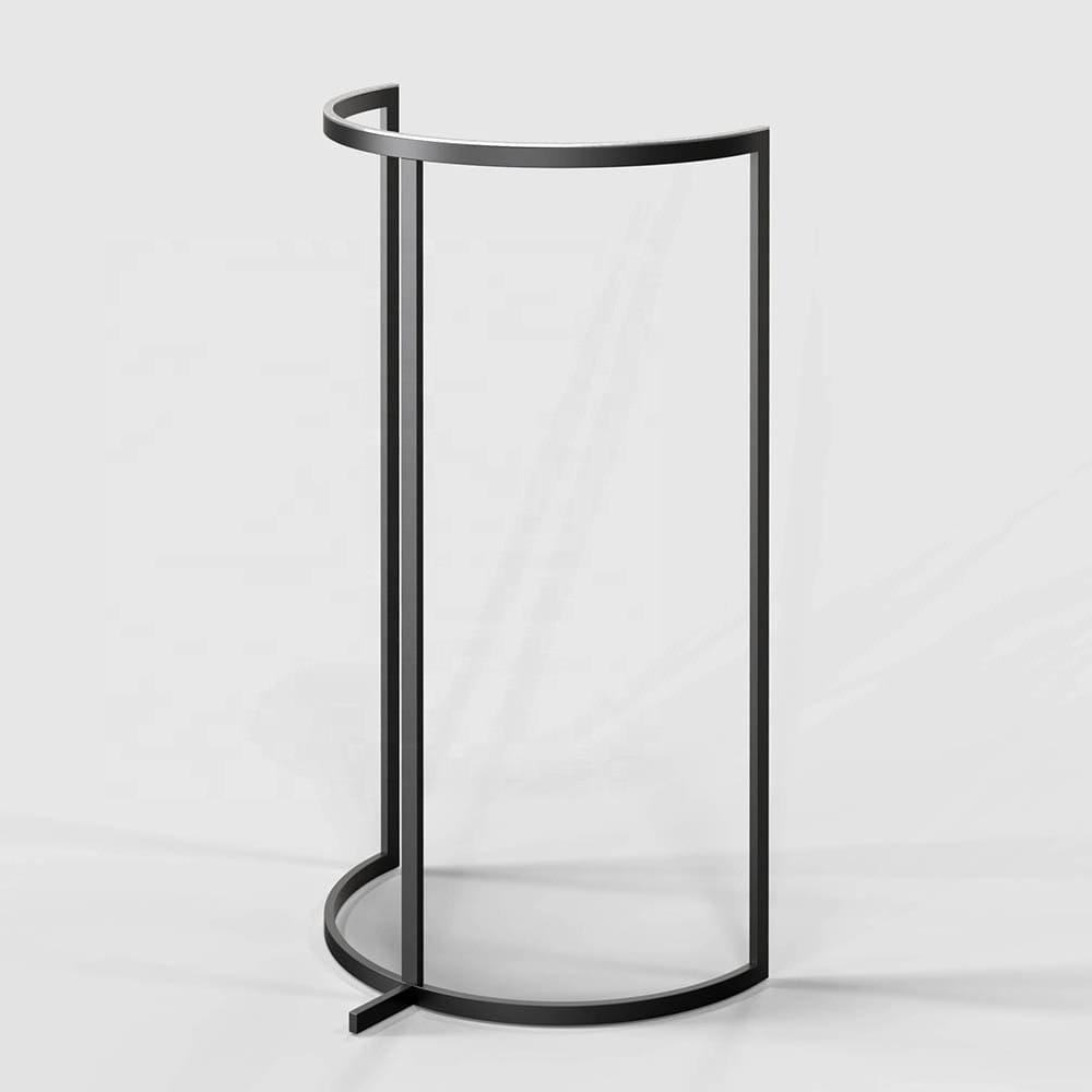 Semicircle store stand clothing display rack