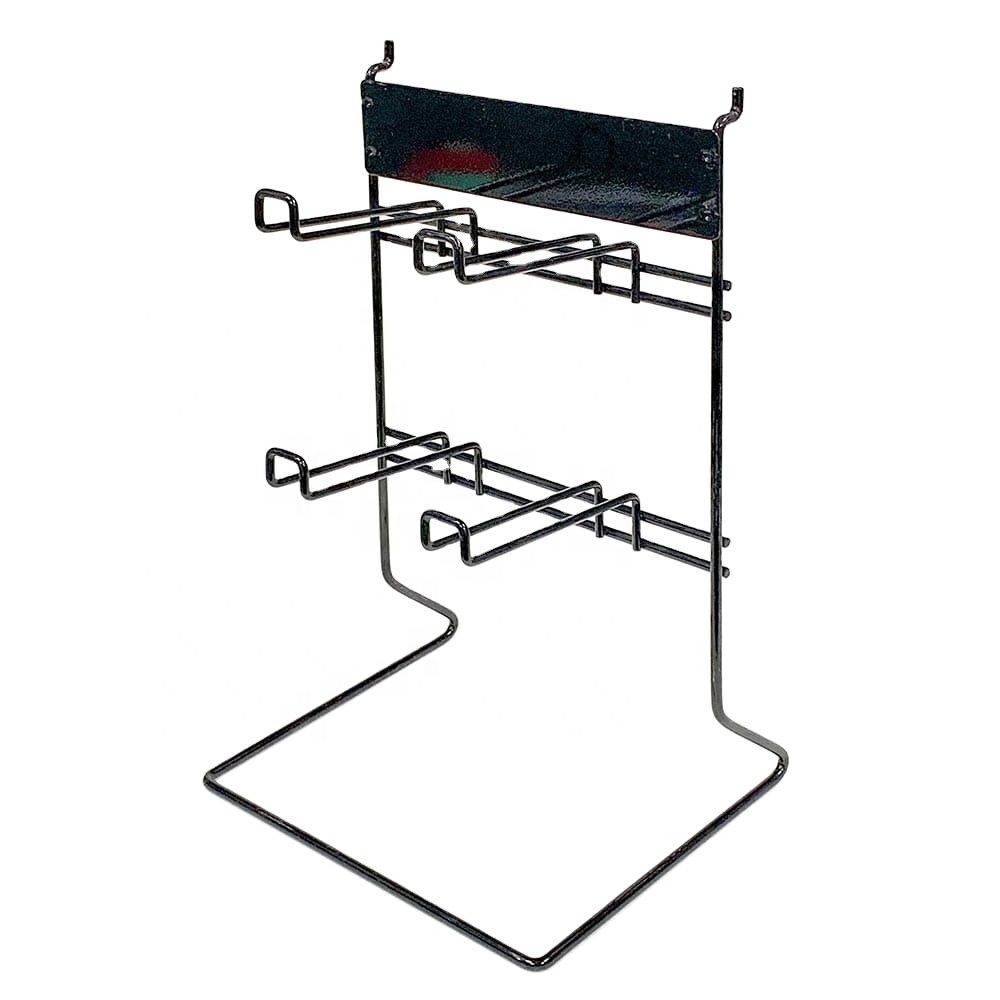 Wire Counter Top Stand for Slat Wall Accessories Display Hooks for Easy Access Organization