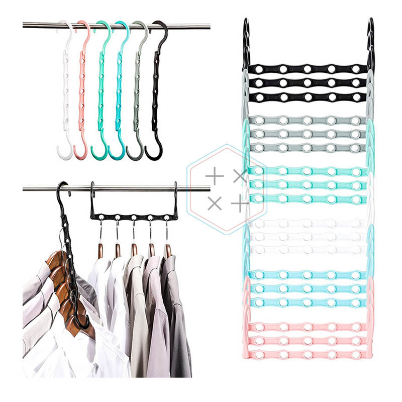 Magic Space Saving Hangers College Dorm Room Essentials Wardrobe Clothes Organizer and Storage