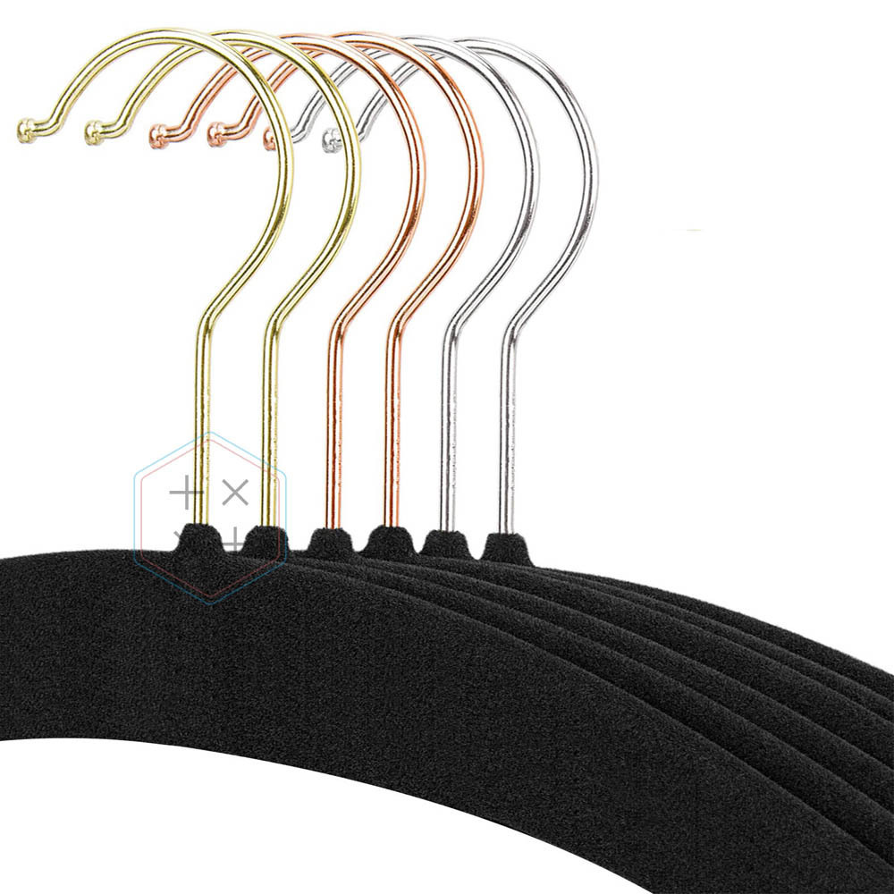 ABS plastic Clothes non-slip velvet hanger for shop