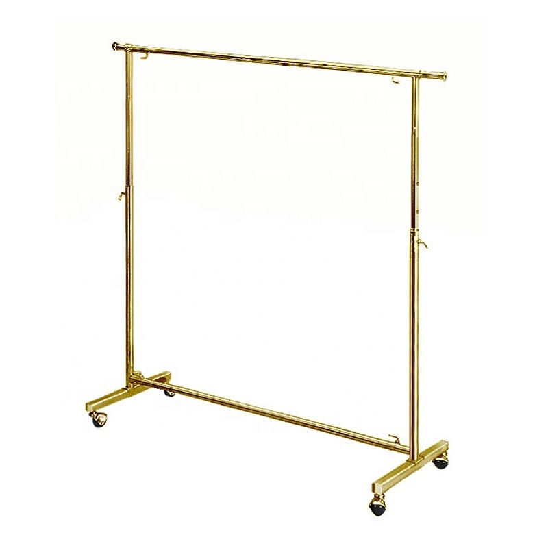 Trade Assurance gold clothing rack for rail