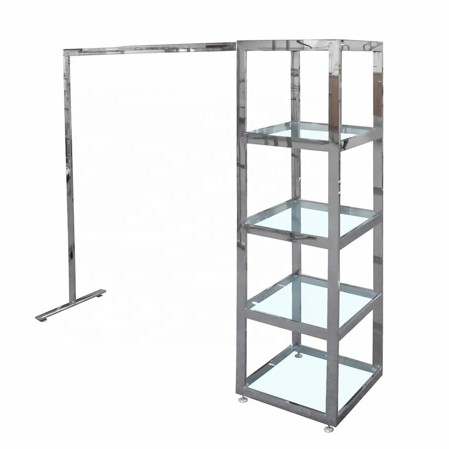 Boutique shelf display clothing rack for retail