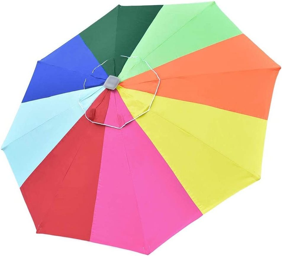 8ft UV50+ Universal Replacement Umbrella Canopy Sun Shading Outdoor Patio Beach Chair Parasol Cover