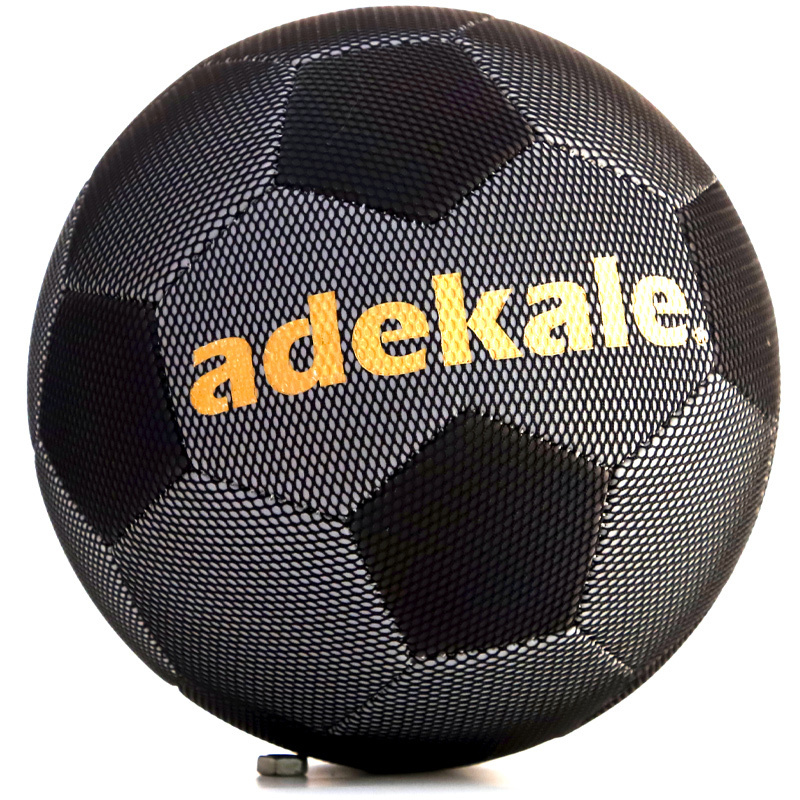 Adekale Holographic Leather Soccer Ball Glowing In The Dark Reflective Official Light Up Soccer Ball