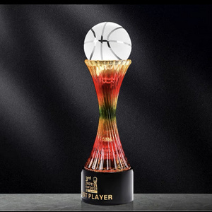 Adl New Design Crystal Glass Sports Trophy Awards High-Quality Acrylic Awards Crystal Glass Gifts For Souvenir Business Events