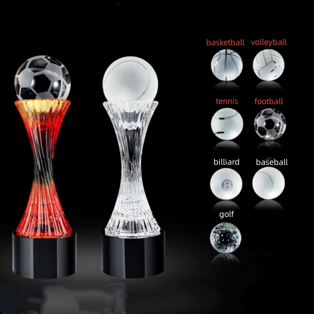 Adl New Design Crystal Glass Sports Trophy Awards High-Quality Acrylic Awards Crystal Glass Gifts For Souvenir Business Events