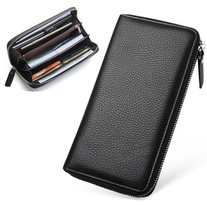 2023 wholesale mens western wallet purses slim genuine leather phone wallets and card holders for iphone