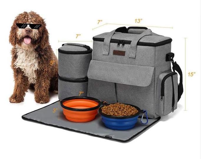 Weekend Dog Travel Bag Airline Approved Tote Organizer with Multi-Function Pockets for Dog