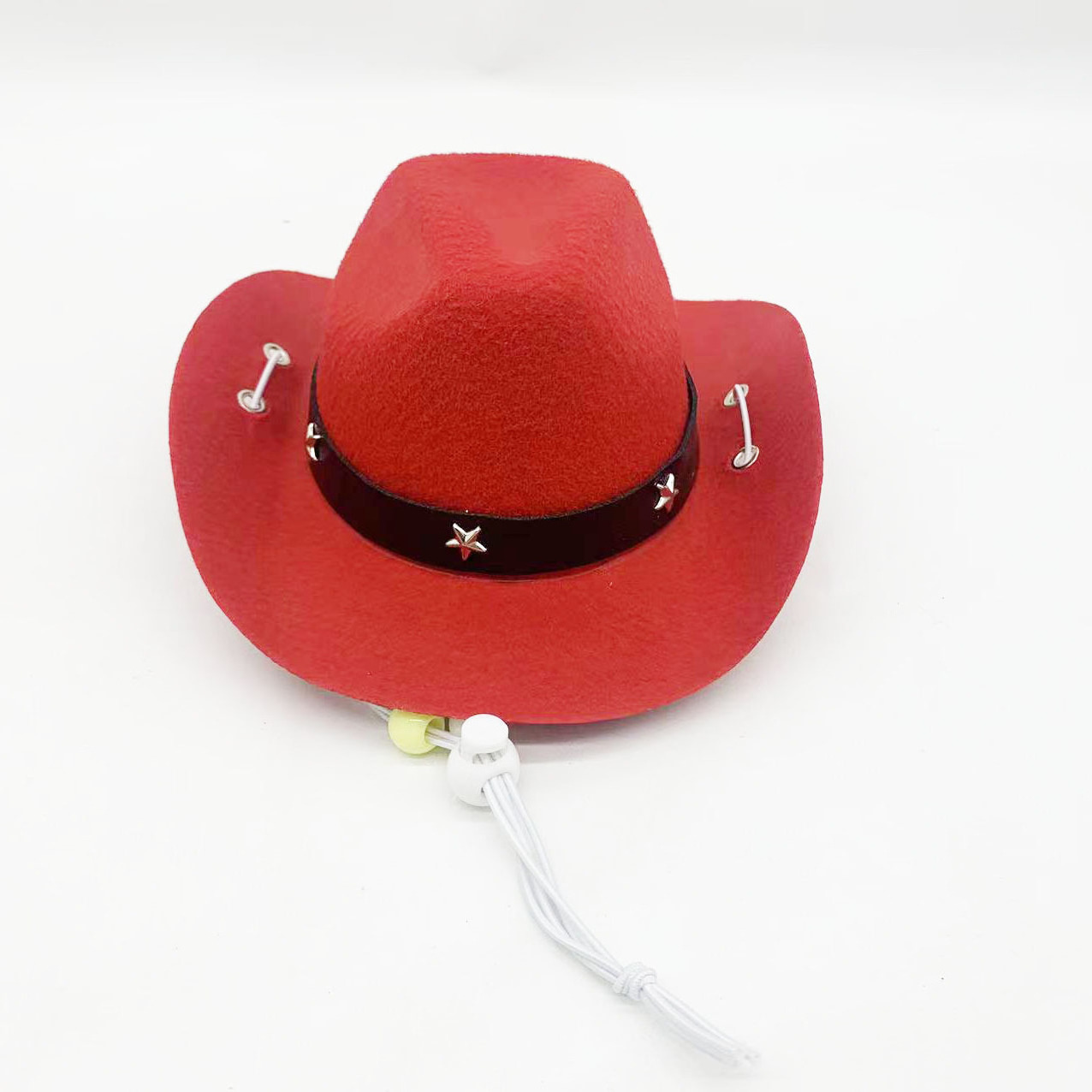 Pet Cowboy Hat Pet Headgear Western Fur Felt Dog Cat Party Small Hat