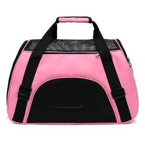 Portable Pet Bag Pink Dog Carrier Bags Blue Cat Carrier Outgoing Travel Breathable Pets Handbag