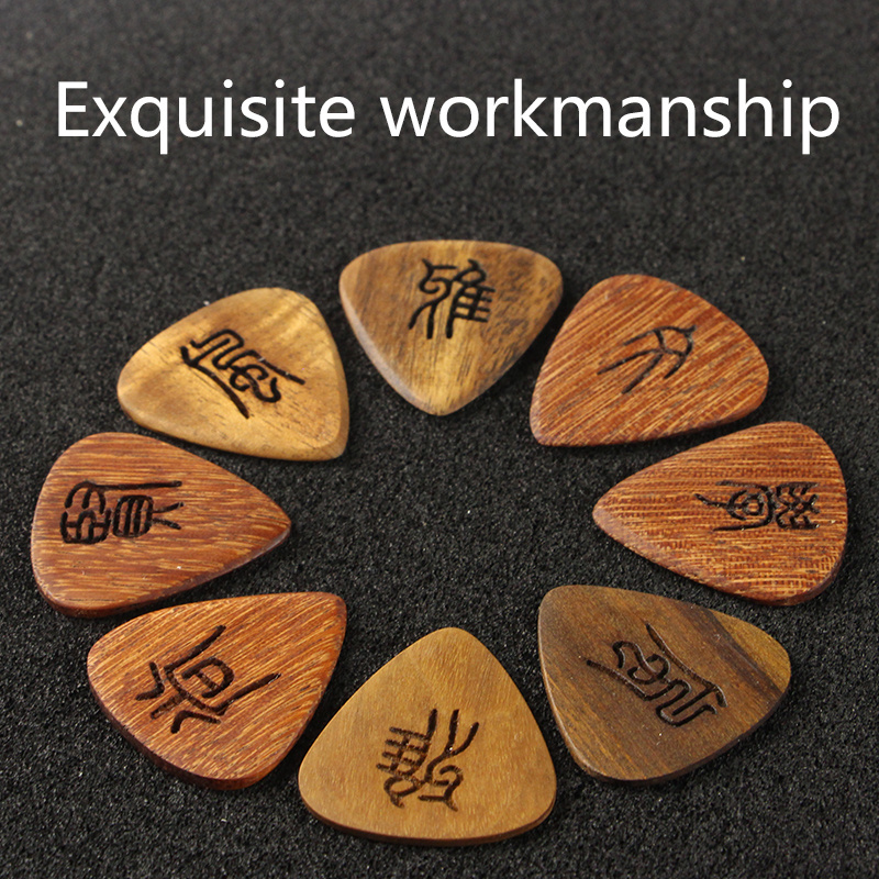 Exquisite custom electric guitar ukulele solid wood guitar pick lettering