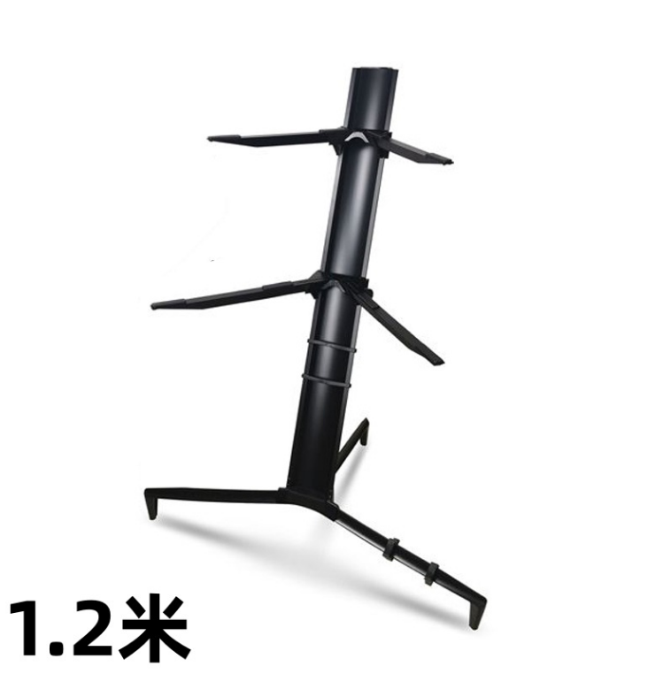 Factory wholesale aluminum alloy electronic piano stand double layer piano stand adjustable