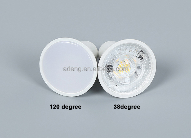 Greeden 2700K 4200K 6000K 230V 120 degree 5W GU10 MR16 LED Spotlight Non Dimmable plastic cup light bulb