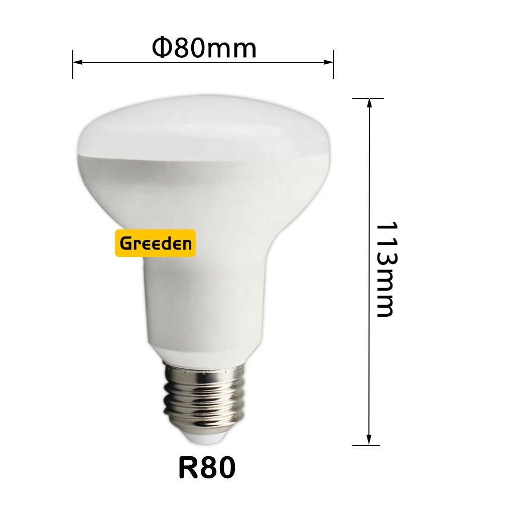 Greeden E27 E26 base BR25 R63 7W Soft White Light 3000k 720 Lumen LED Indoor LED flood Light Bulb