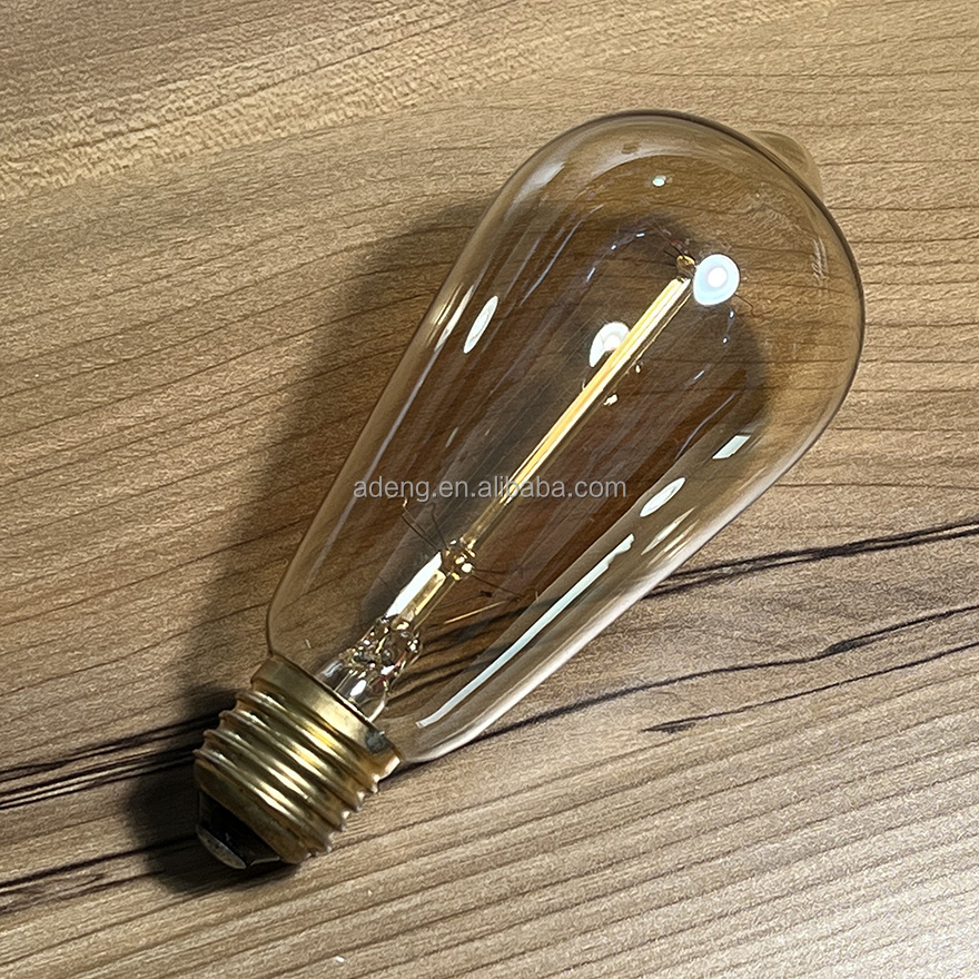 Greeden ST64 25W 40W Squirrel Cage Filament Edison Light Bulb for Table Lamp Restaurant Home Office Light Fixtures Decorative