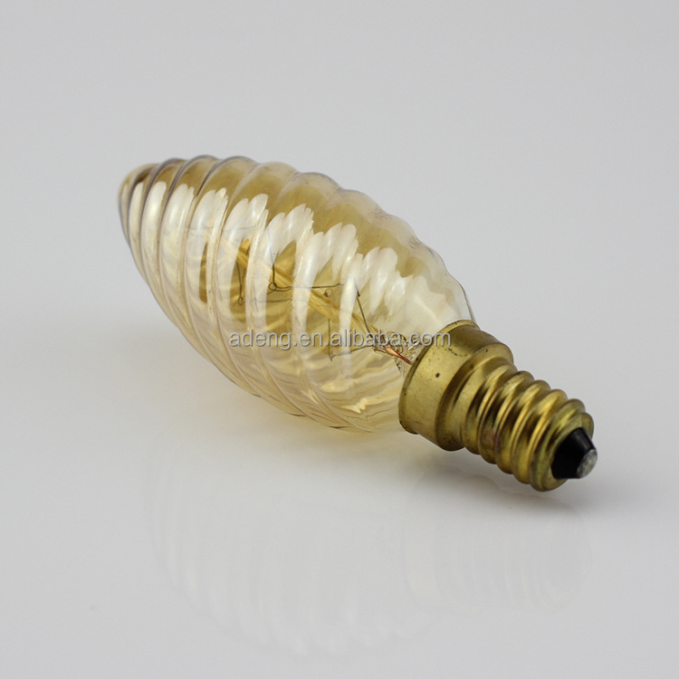 E14 25W Vintage Edison Light Bulb B11 C35 Candelabra Light Bulb Dimmable E14 Filament Candle Bulb for Ceiling Fan