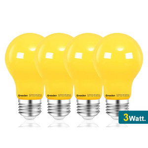 Greeden 110V 3W LED Mosquito Repellent Killer light Bulb No Blue Light Outdoor Led bulb Mosquito insects yellow bulb