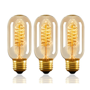 110 220 Warm White 2700K Antique E26 Decorative Vintage Edison Bulbs 40 Watt Incandescent Dimmable Filament Light Bulbs