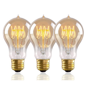 Vintage A19 E26 40W 25W dimmable Decorative Amber Antique Filament Light Bulbs