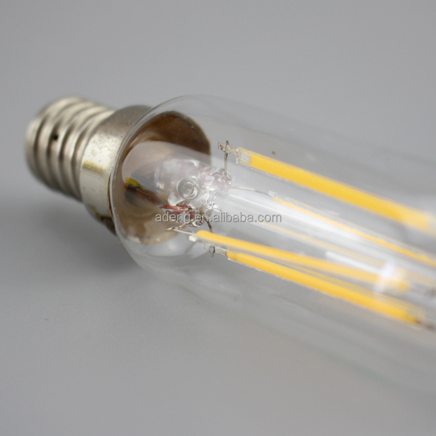 E12 Base Warm 2200K Filament Tubular LED Amber Glass light Bulb for Table Night Pendant Chandelier Floor Lamp Indoor Light