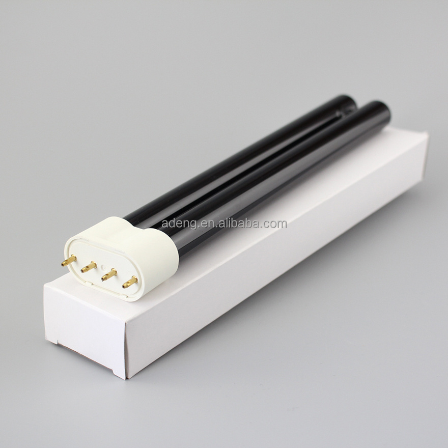 CE Rohs approved PL H shape two tubes 365nm UV black light blue PL Ultraviolet 36W fluorescent lamp tube for bug trap