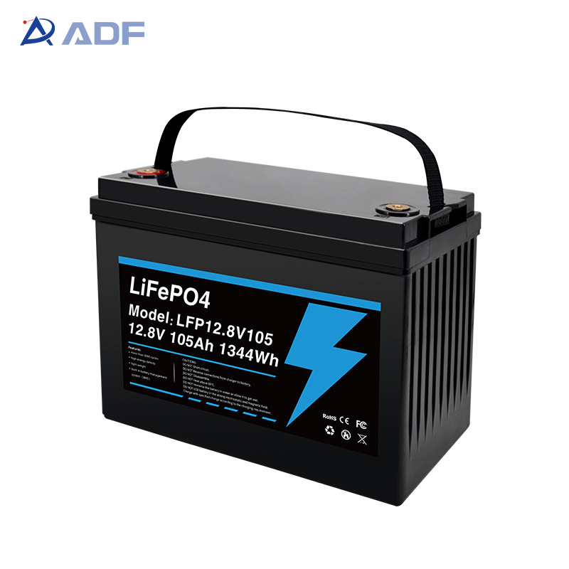 Latest styles 12V 100Ah Phosphoric acid cell 12.8V105Ah Lithium iron phosphate battery li-ion battery