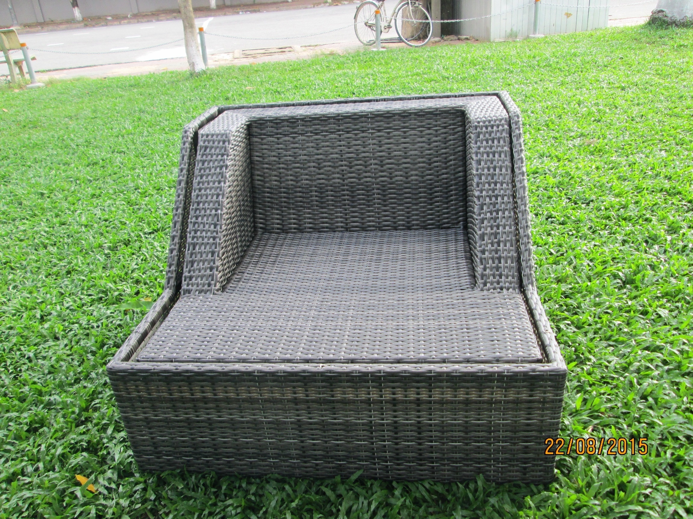 Poly rattan garden furniture Sofa Rattan Wicker Patio Garden Sofa Set Furniture