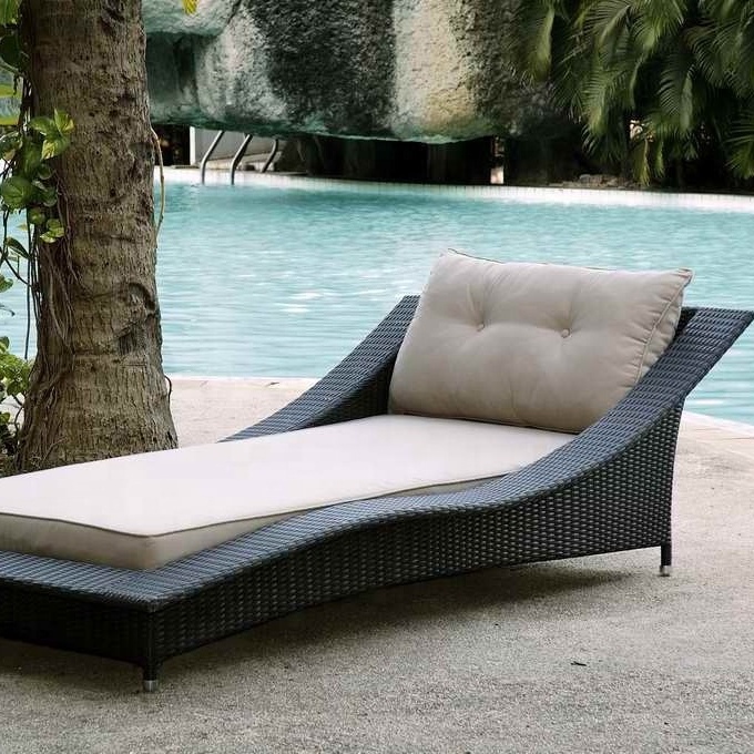 garden furniture wicker sunbed Outdoor Beach Swimming Pool