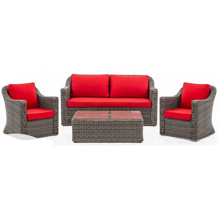 Outdoor Wicker Rattan Simple Unique Leisure Seating Reclining Table Sofa Set Whole sale made in Vietnam