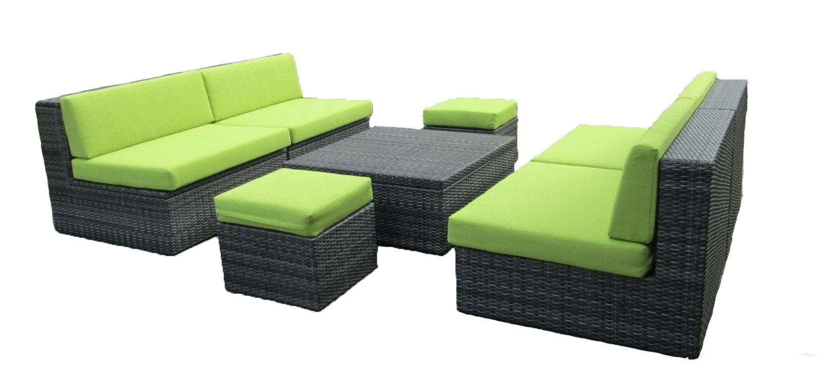 Poly rattan garden furniture Sofa Rattan Wicker Patio Garden Sofa Set Furniture