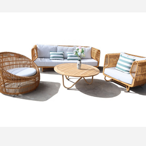 PRSF-206 Outdoor Sofa Set Wicker Rattan Furniture Leisure seating Garden Patio set made in Vietnam