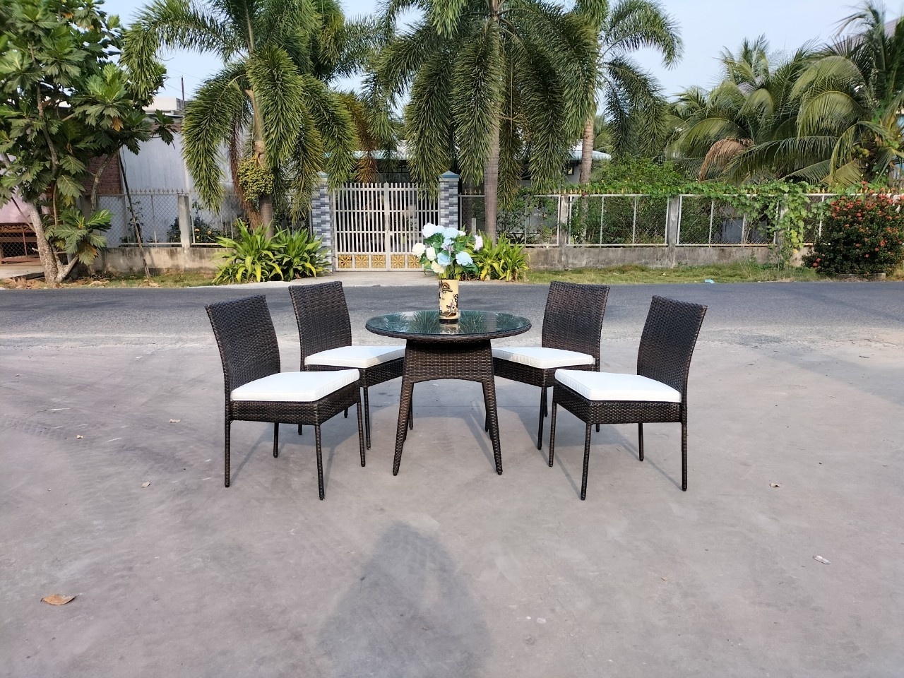 Outdoor Furniture Garden Bar Coffee Dinning Set Wicker Poly Rattan Furniture