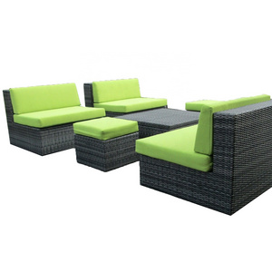 Poly rattan garden furniture Sofa Rattan Wicker Patio Garden Sofa Set Furniture