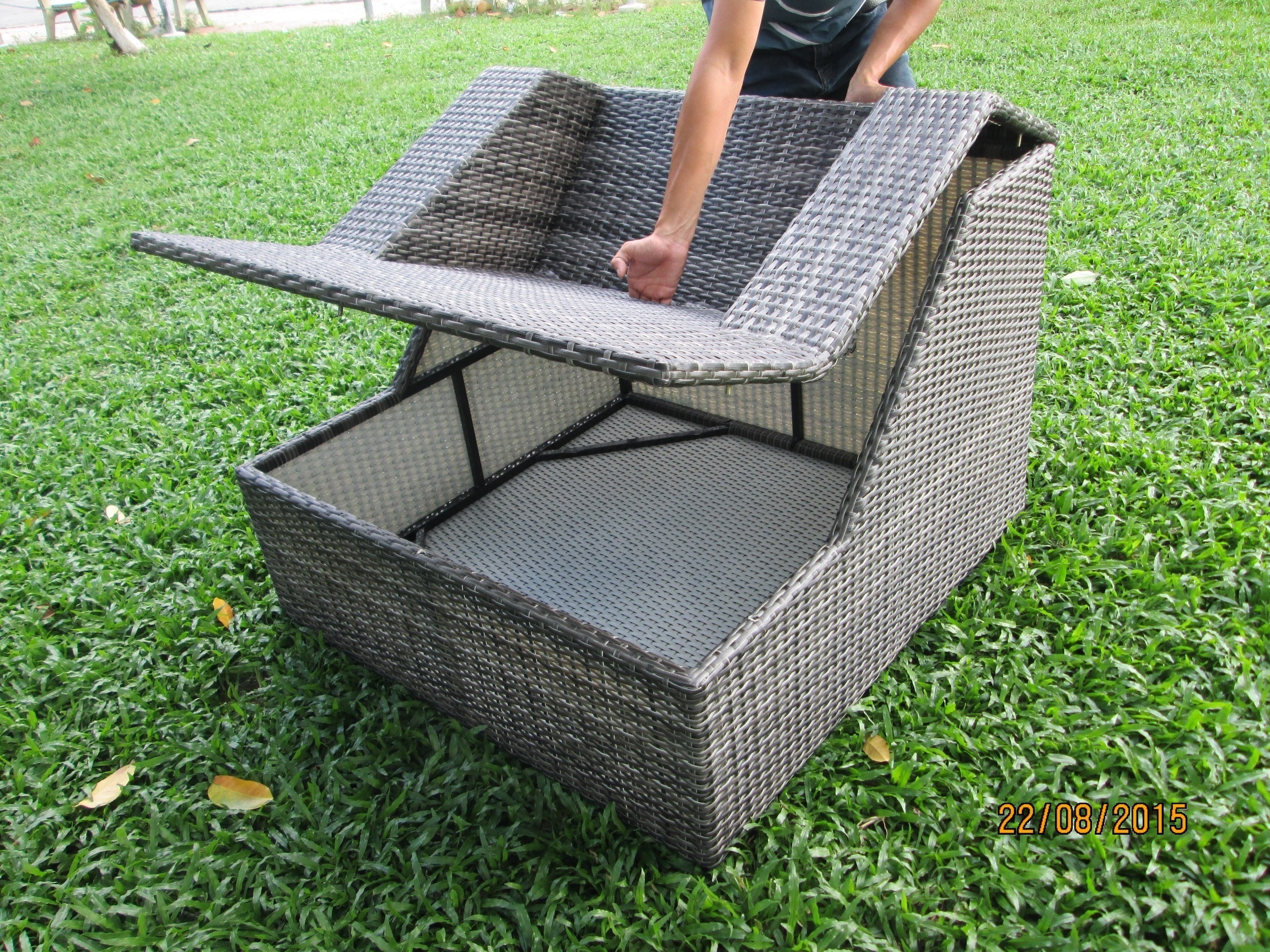 Poly rattan garden furniture Sofa Rattan Wicker Patio Garden Sofa Set Furniture