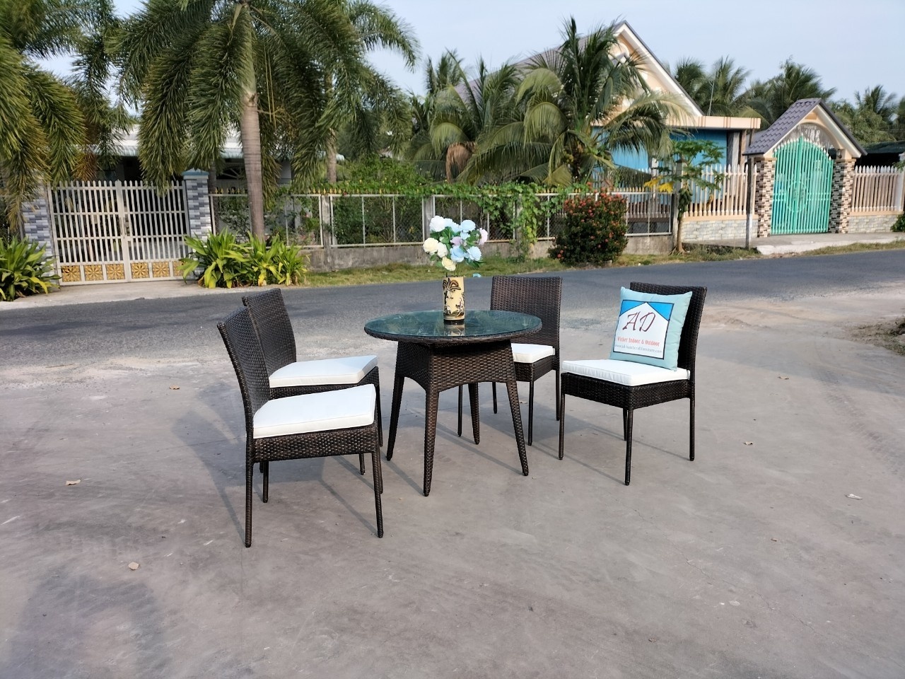 Outdoor Furniture Garden Bar Coffee Dinning Set Wicker Poly Rattan Furniture