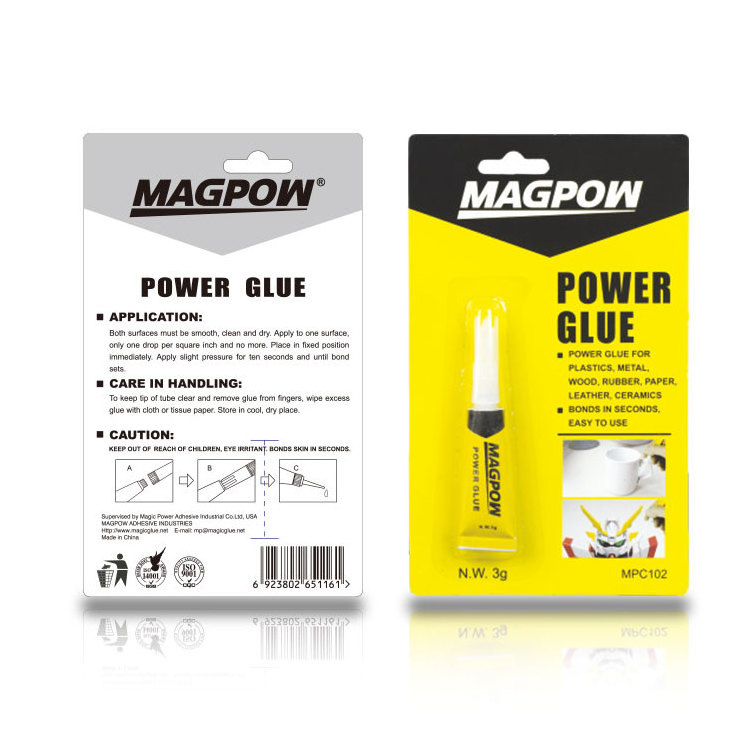 MAGPOW MPC102 3 g per PCS Aluminum Packing Fast-Setting  502 Clear Liquid Cyanoacrylate Elfy Super Glue