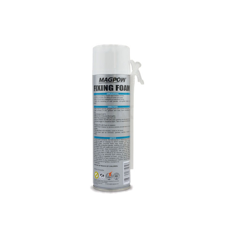 Fire Proof Polyurethane Fixing Foam Insulation Spray Adhesive Glue For Door and Window