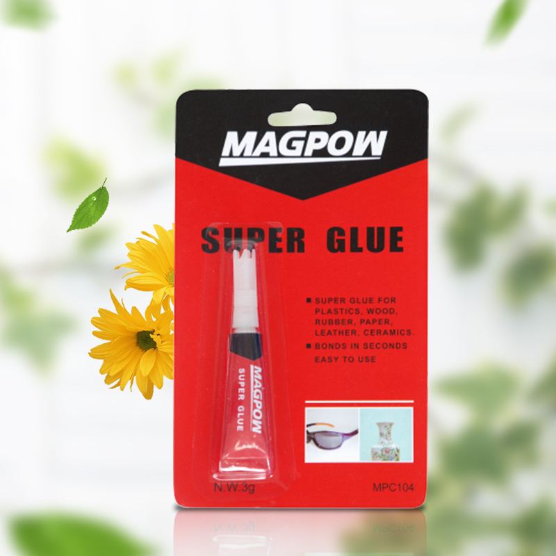 MPC104 3g / pcs Aluminum Tube Packed Fast Curing Clear Liquid  502 Super Glue cyanoacrylate Adhesive