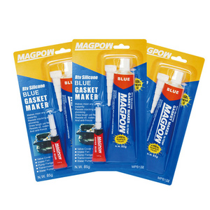 MAGPOW MPB121 85g with Extra 3g cyanoacrylate  Hi-Temp and Oil Resistance  Blue RTV Silicone  Gasket Maker